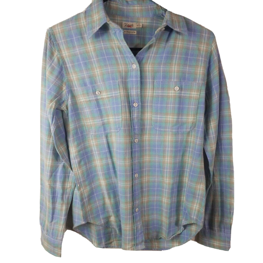 Faherty Womens- Long Sleeve- Button Front Chest Pockets  Size XS